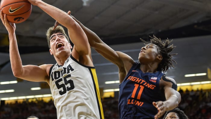 Iowa's Luka Garza vs Illinois' Ayo Dosunmu